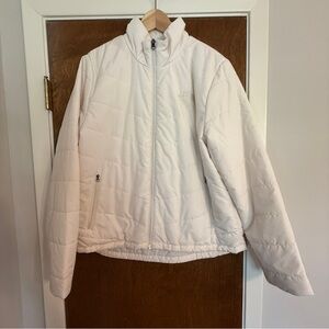 Women's North Face White Puffer Jacket